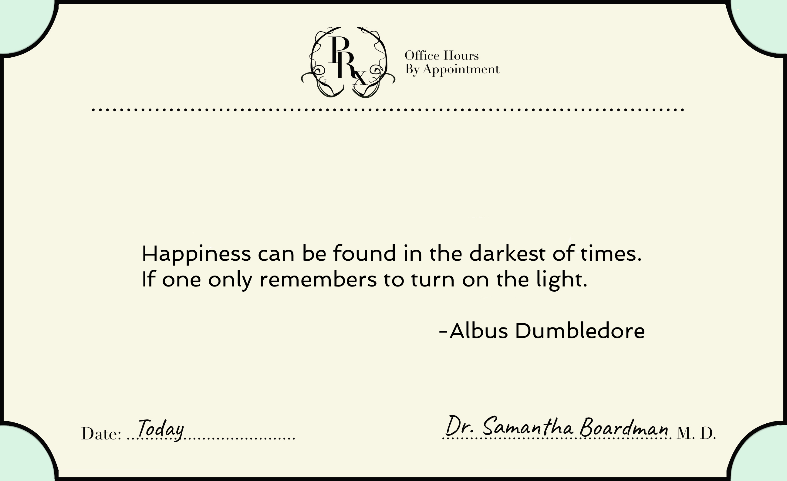 Albus Dumbledore on Happiness