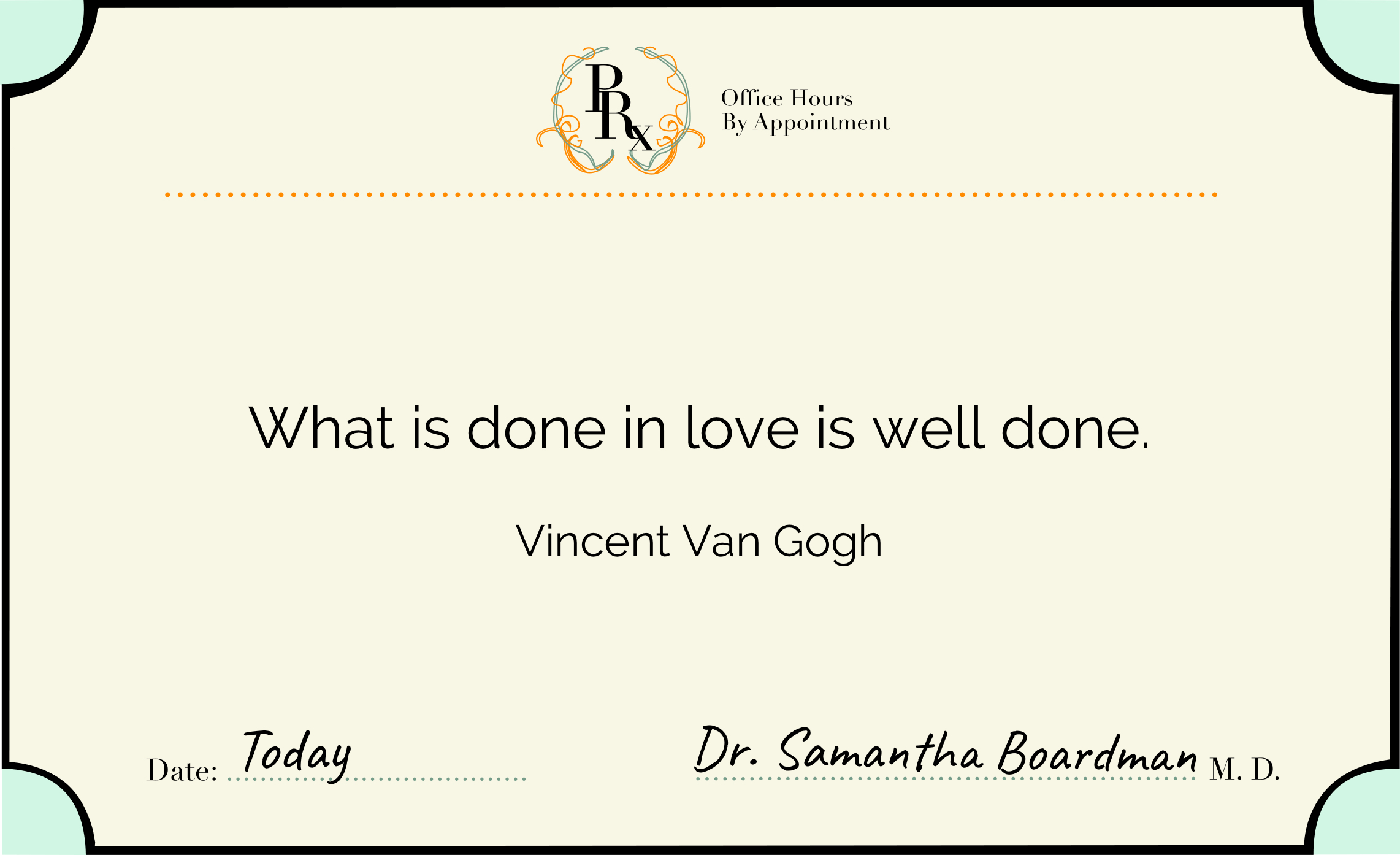 Van Gogh on Doing Well