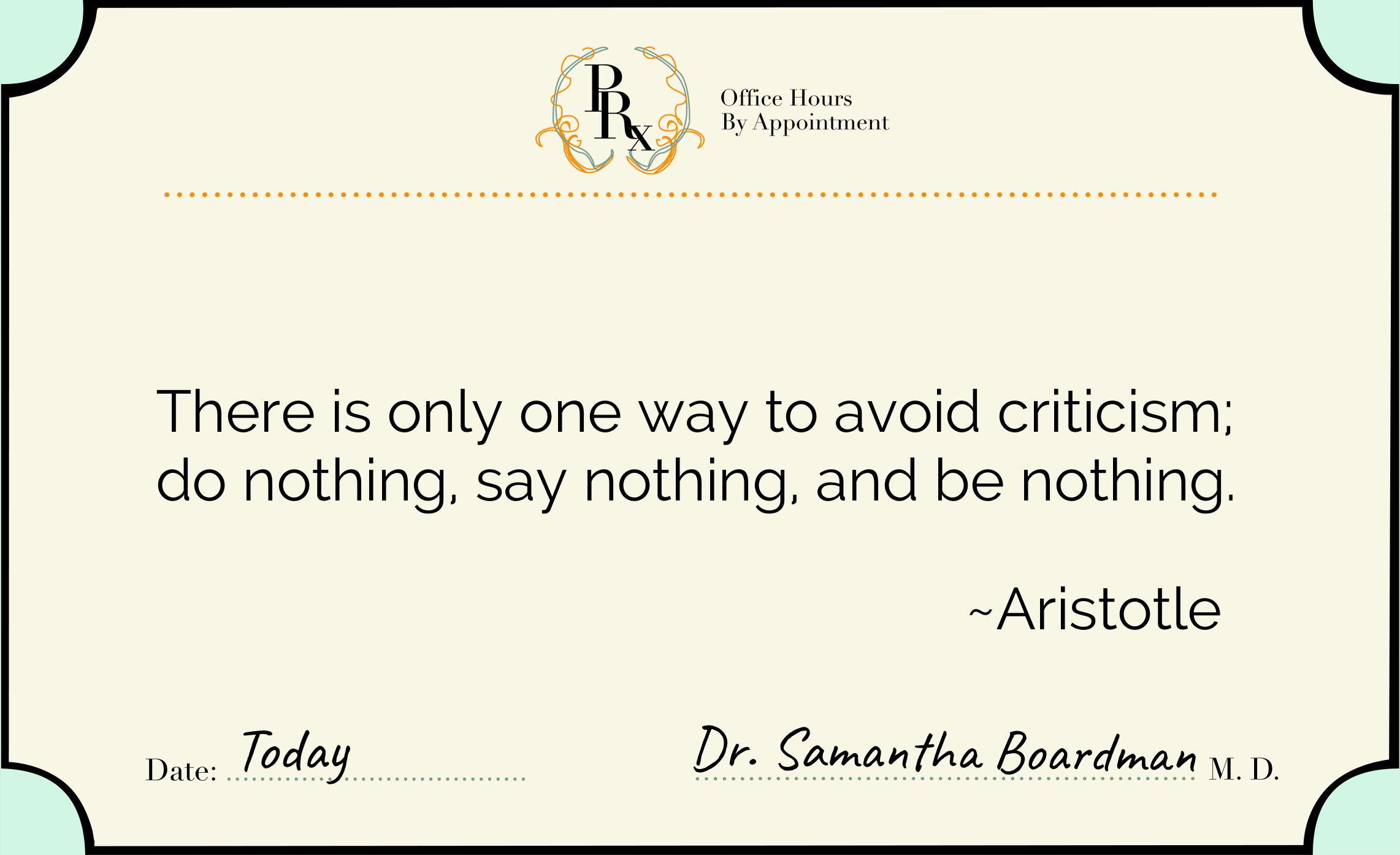 Aristotle on Criticism