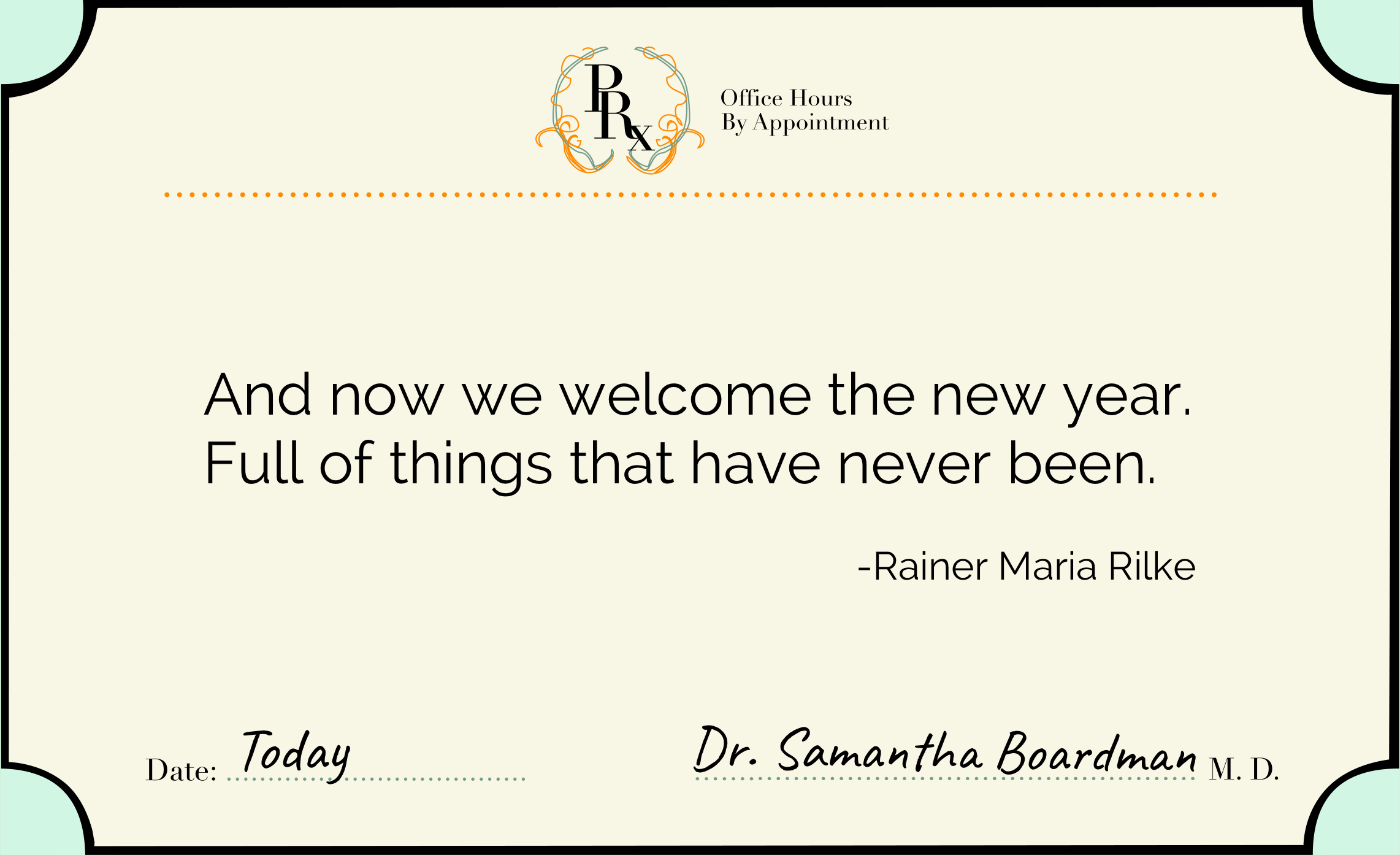 Rainer Maria Rilke on the New Year