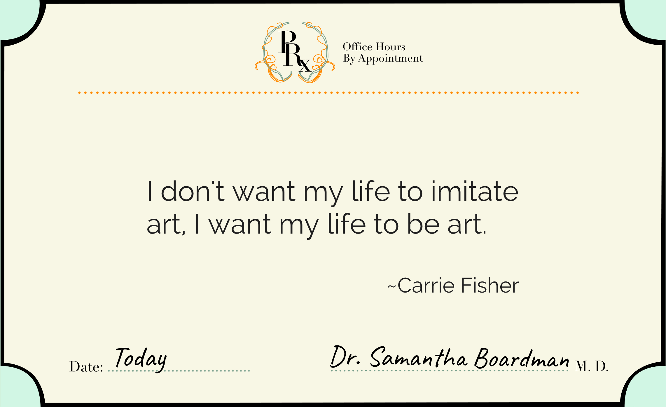 Carrie Fisher on Her Life