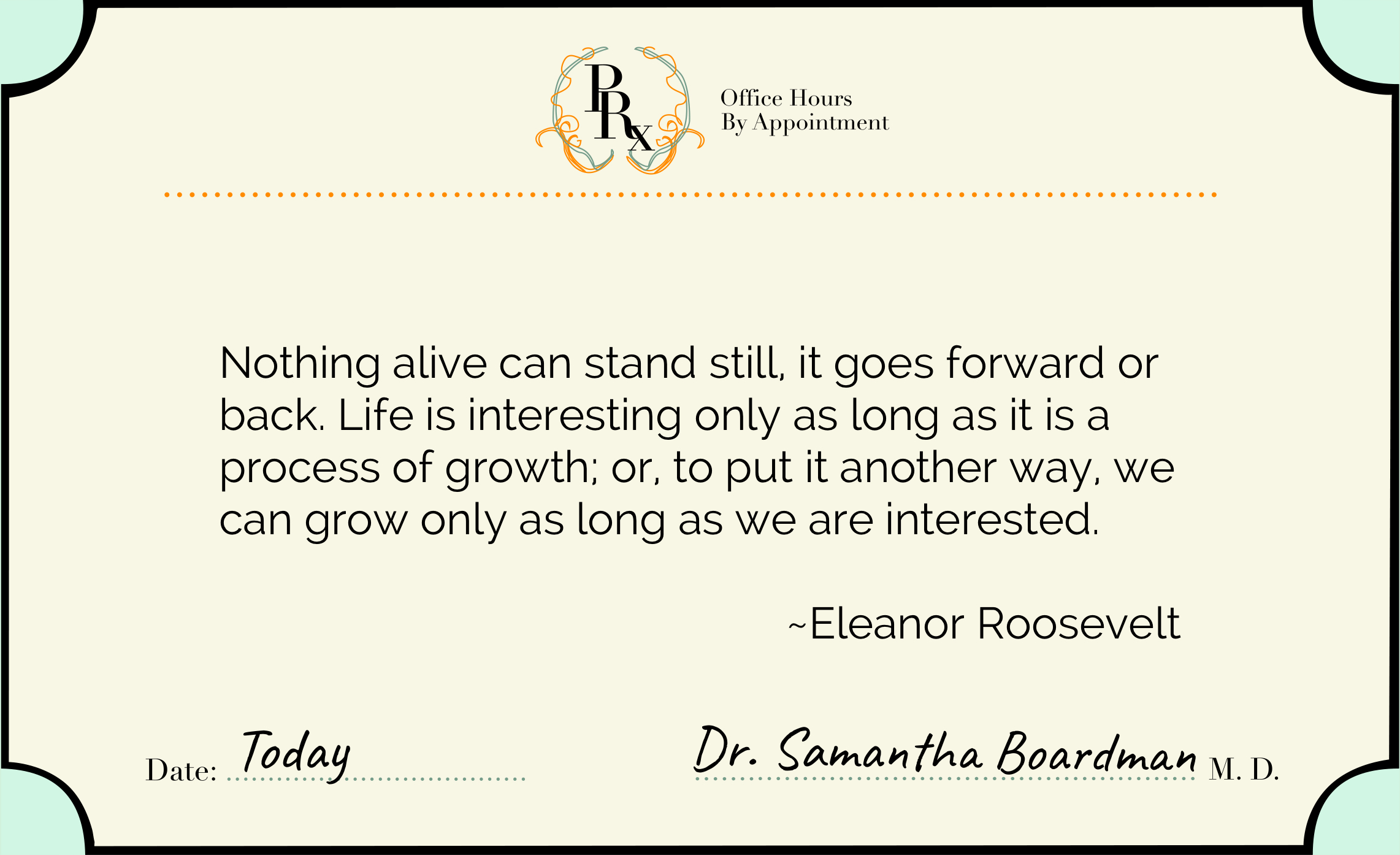 Eleanor Roosevelt on Growth