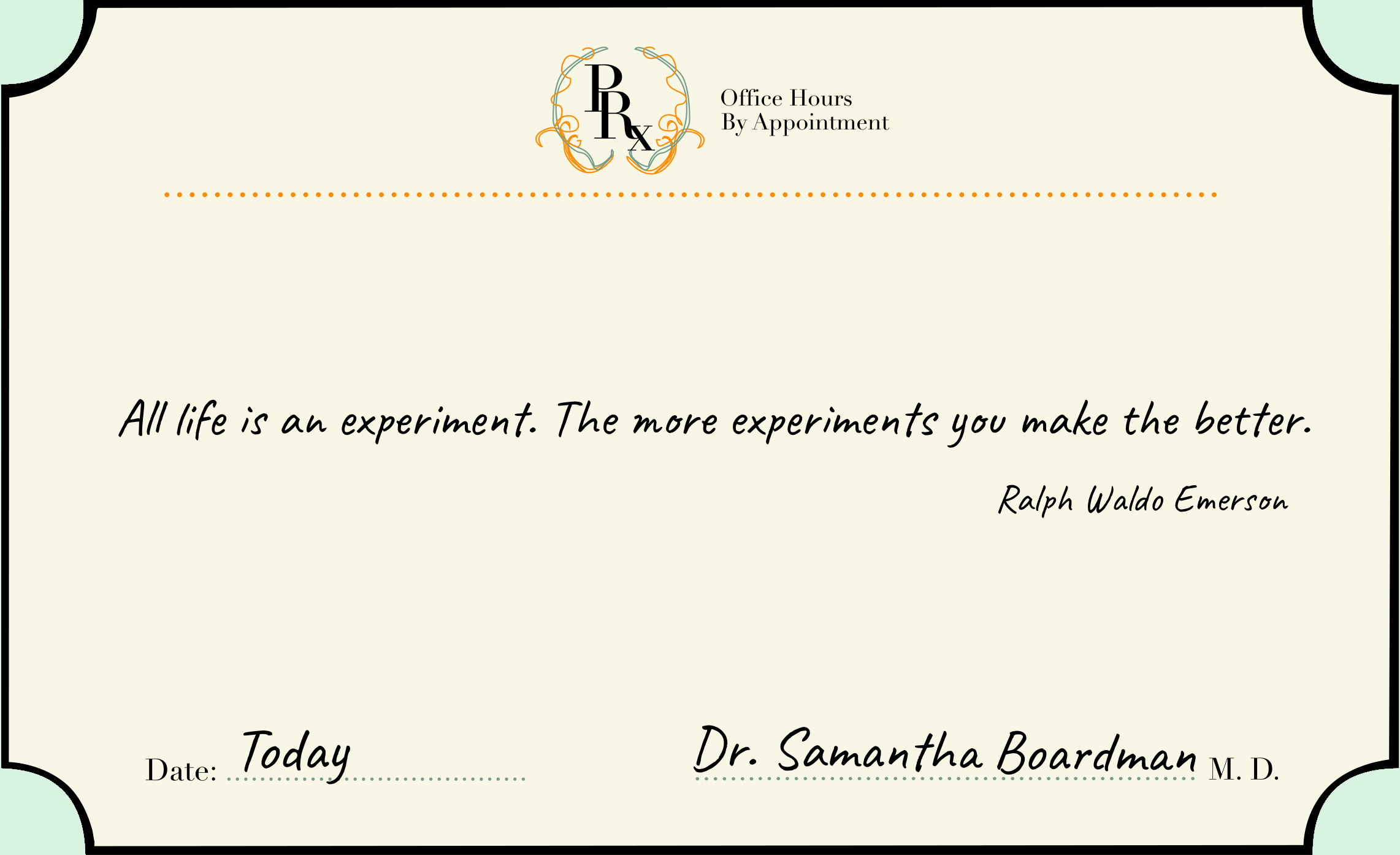 Ralph Waldo Emerson on Experiments